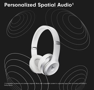 eBookReader Beats Solo 3 hovedtelefoner sølv spatial